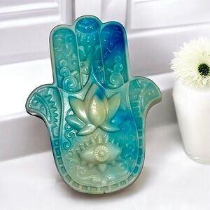 Mint scented HANDMADE soap 3x2in 5oz donkey milk & shea butter